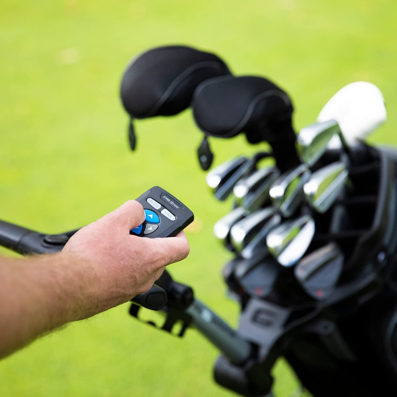 Buy MGI Zip Navigator Electric Golf Caddy (Black) Golfer's Bundle with