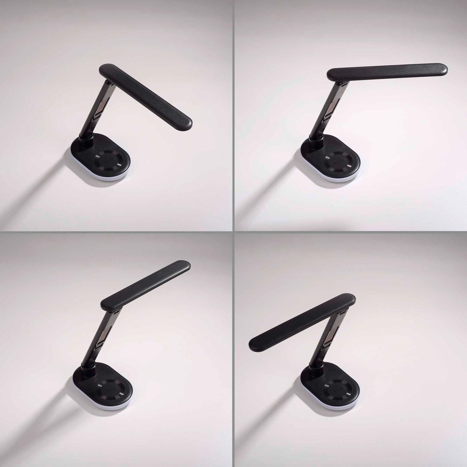 Just Light. LED-Schreibtischlampe - H 54 cm - Schwarz - Kunststoff - dimmbar - mit RGB-Farbwechsel