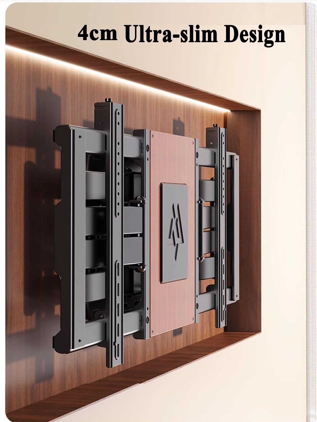 Supporto da Parete per TV A Movimento Completo per Televisori da 75-150 Pollici, Spessore Ultrasottile a 8 Bracci con Doppio Braccio Articolato, Rotazione, Inclinazione