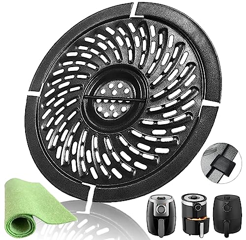 JTBKCT 2 Quart Round Air Fryer Grill Plate for PowerXL/Chefman/Dash/Bella Pro Series Air Fryers, Premium Nonstick Air Fryer Grill Pan, Crisper Tray Rack Grate Grid Insert Pan for 2QT Air Fryers