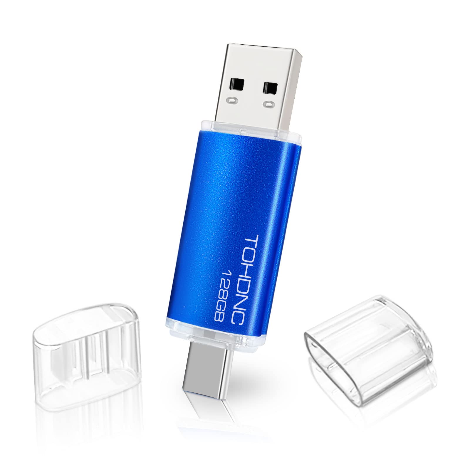 USB Stick 128 GB 2-in-1 USB Flash Drives USB 2.0 USB C Type C