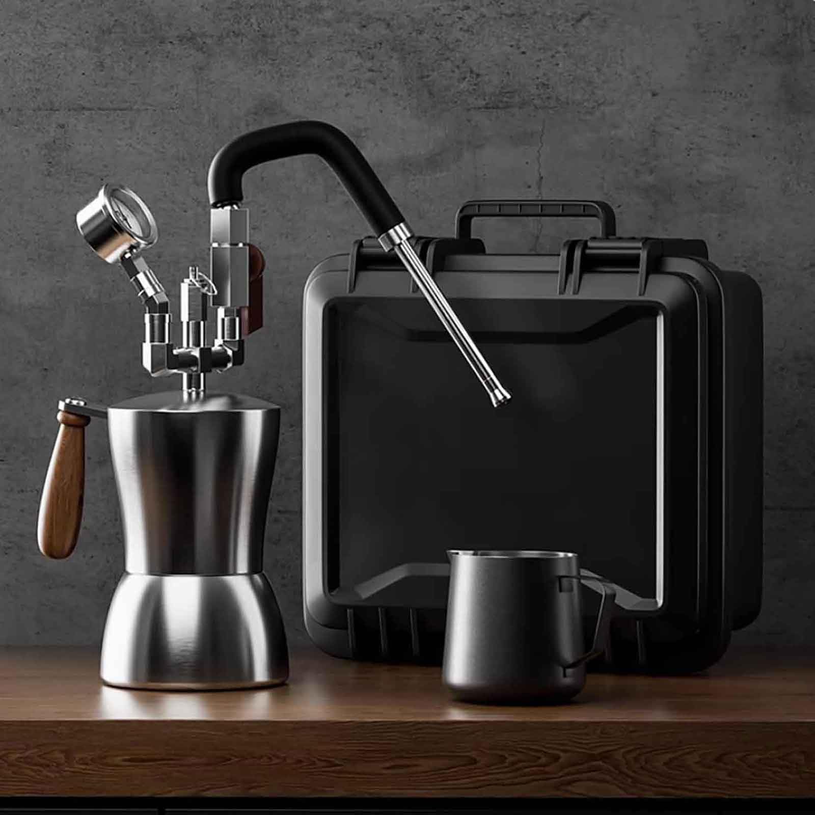 Mousseur à lait à vapeur portable pour le camping et les sorties outdoor