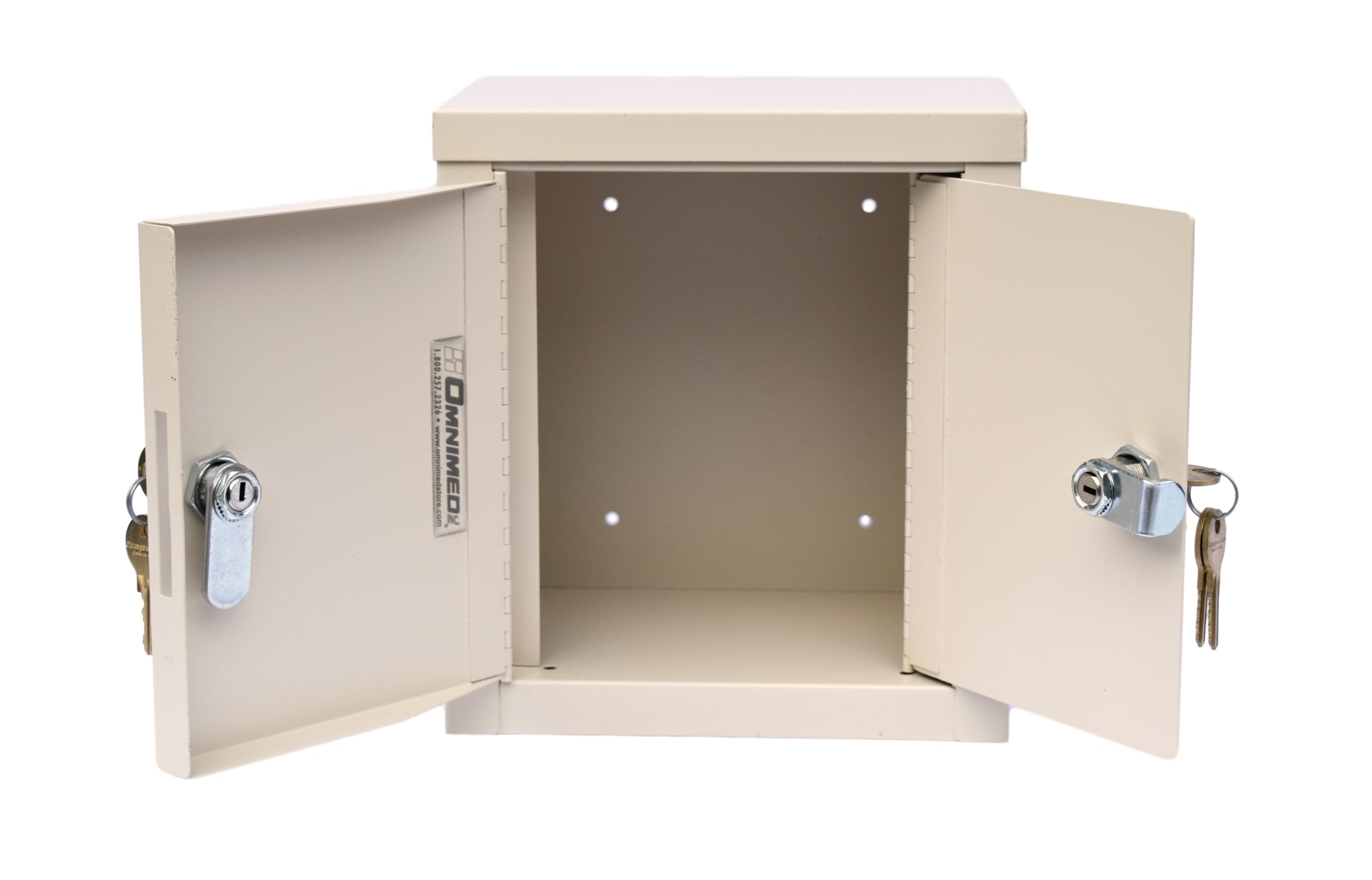 Double Door Mini Economy Narcotic Cabinet (9"H X 8"W X 5.75"D)