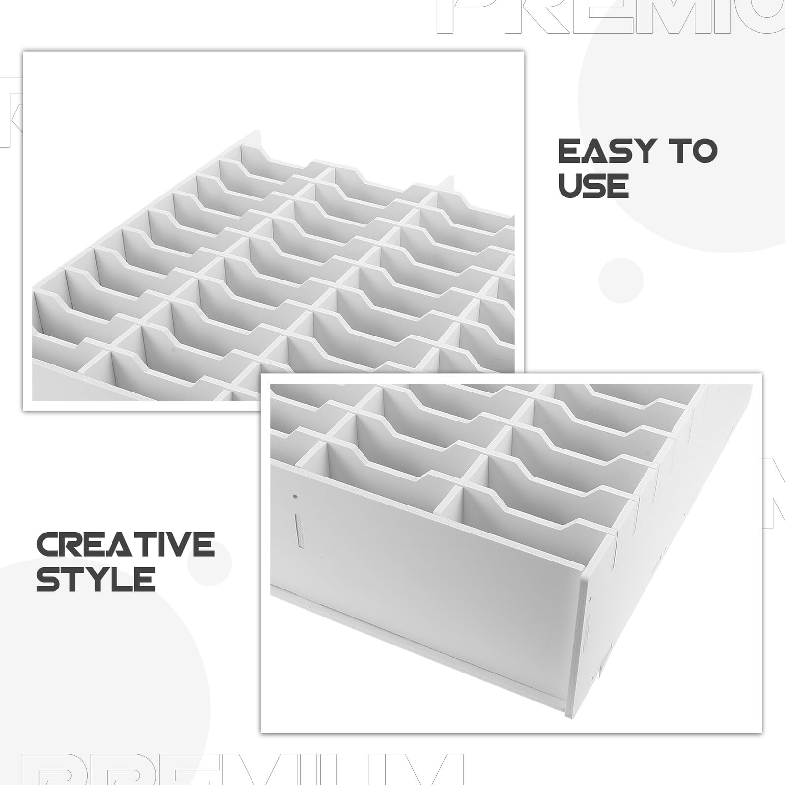 ifundom Portapenne da Tavolo per 40 Pennarelli in PP Resistente Organizer per Pennarelli Artistici Scomparti Multipli Custodia Portaoggetti Salvaspazio per Casa Ufficio e Aula