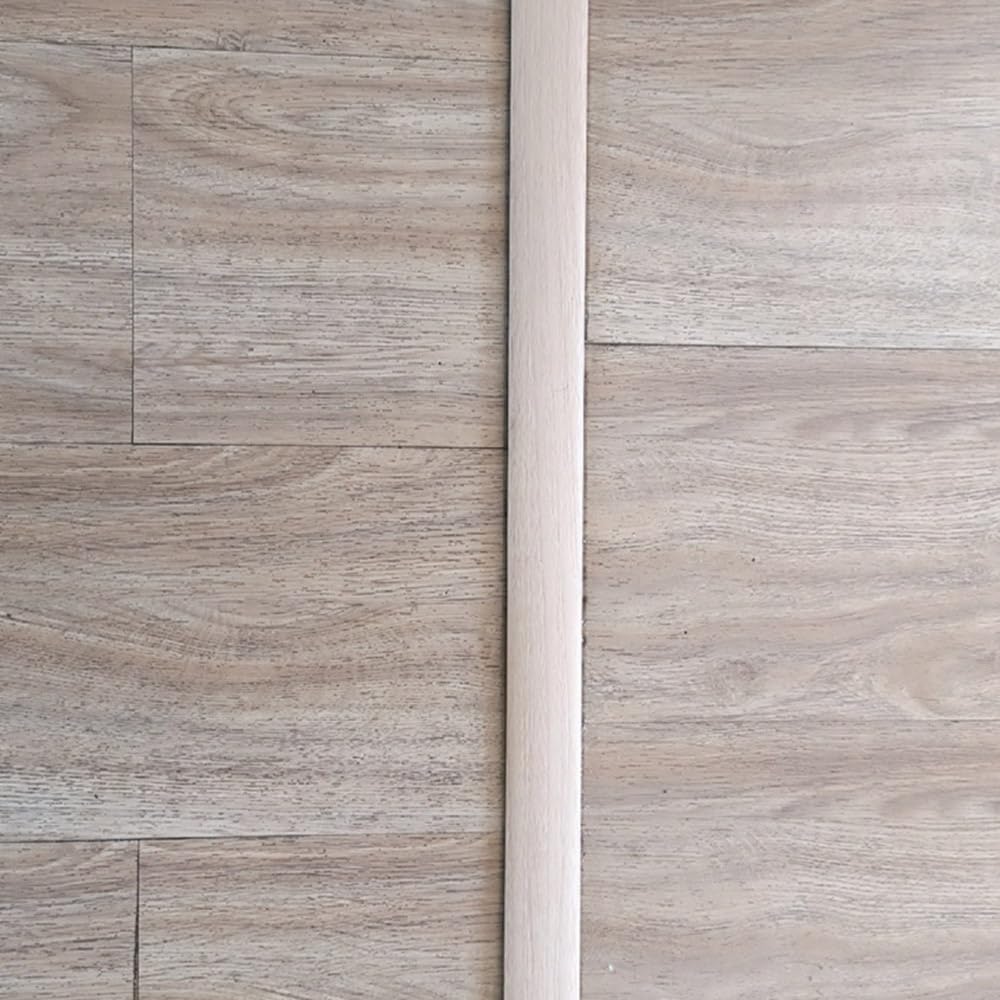 Tira de transición autoadhesiva con aspecto de madera para suelos y azulejos, solución de transición de suelo de perfil en T cortable, acabado natural, ideal para una integración de suelos sin
