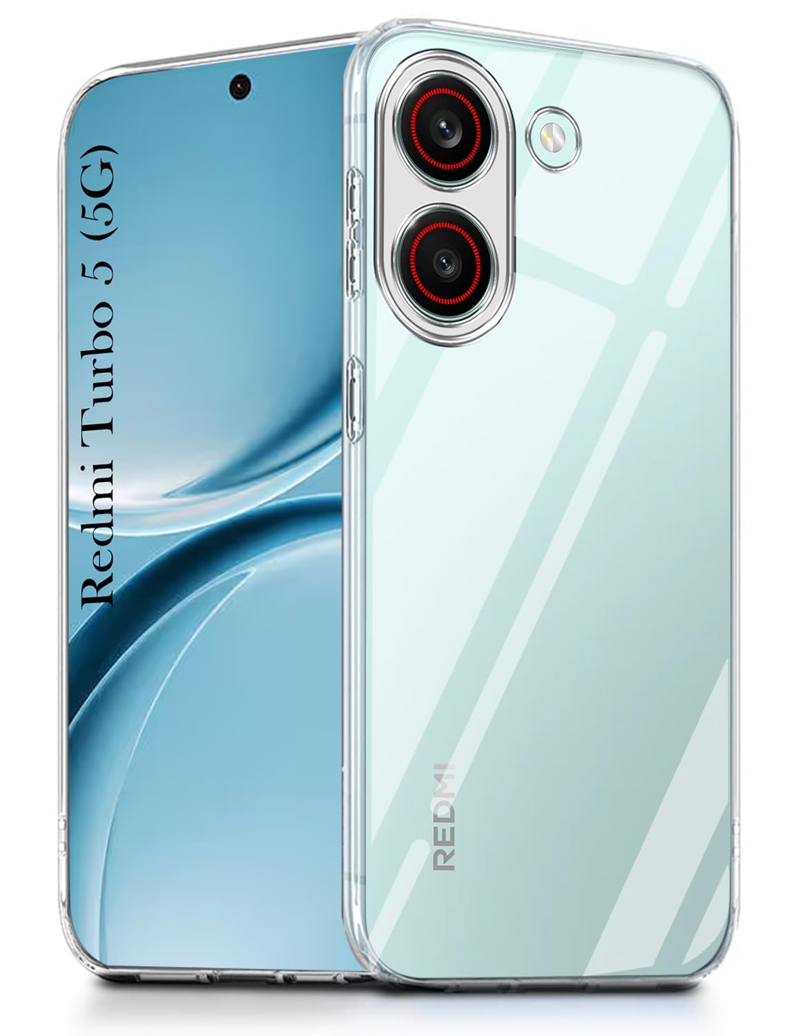 Jkobi Silicone Back Cover Case for Redmi Turbo 5 (Clear Shockproof Case with Camera Protection | Soft and Flexible | Transparent)-image-25