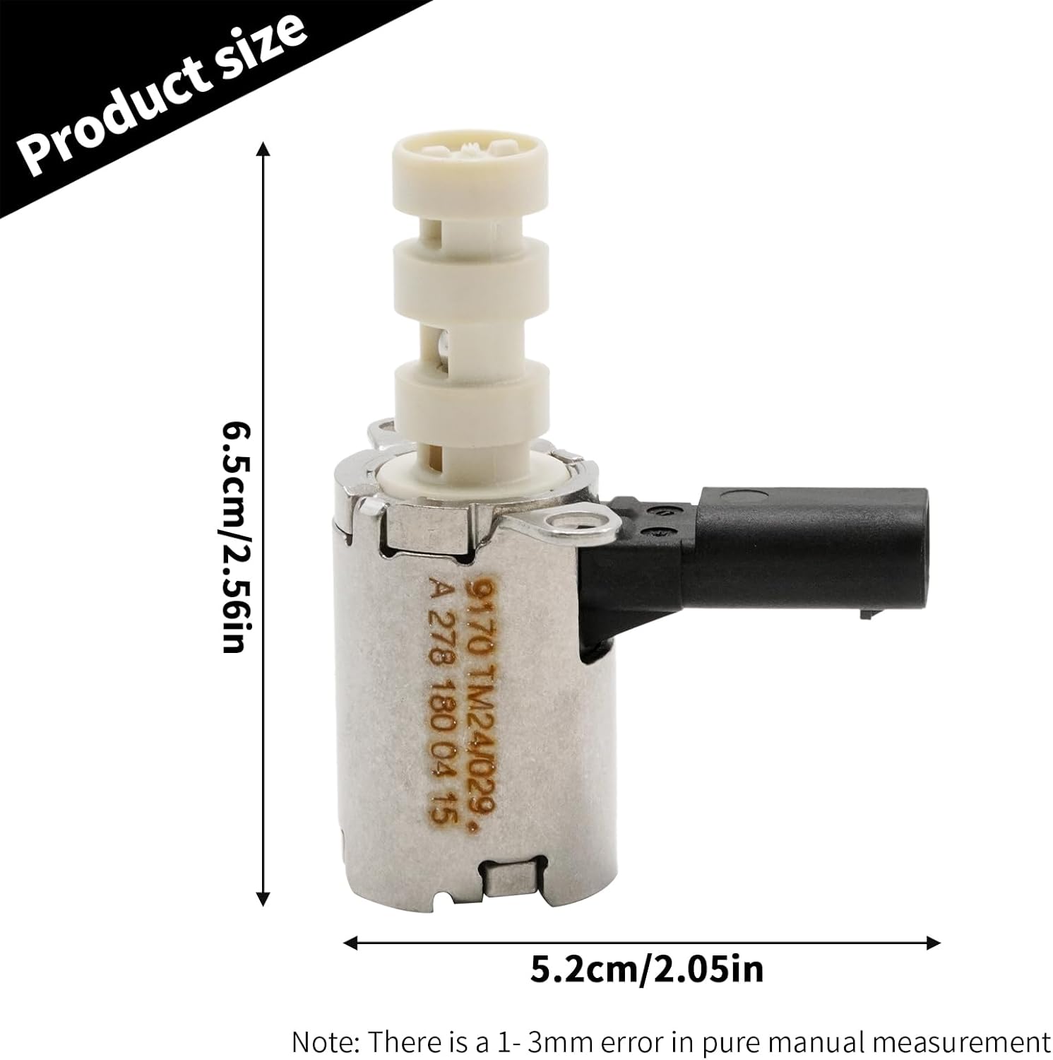 2781800415 Engine Oil Pump Flow Control Solenoid Valve, Replacement for Mercedes Benz A AMG C CLA E G GLA GLB GLE GLS S SL SLC SLK Class 2011-2021, Replaces 2124602324