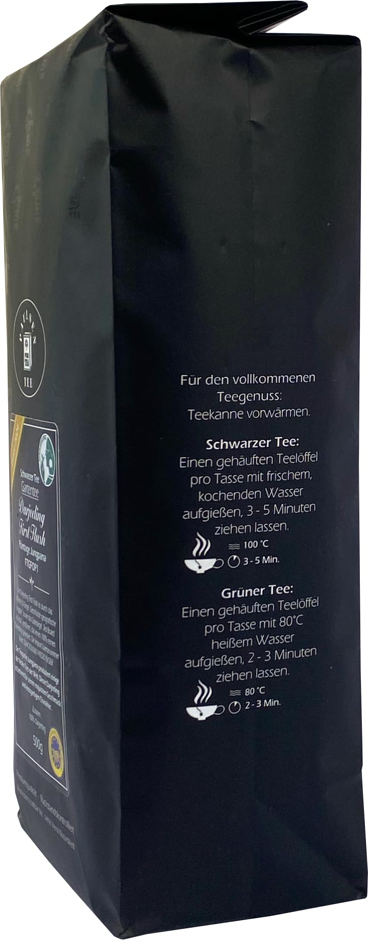 Gartentee - Plantage Jungpana, Darjeeling First Flush FTGFOP1, Ernte 2024, Paulsen Tee, Schwarzer Tee rückstandskontrolliert (500, Gramm)