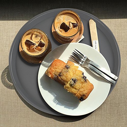 Cand Plastic Round Serving Trays, 3 Packs #TOP2