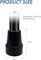 Vista 5 de Puntas de caña de repuesto, 78 pulgadas, color negro. (paquete de 2)