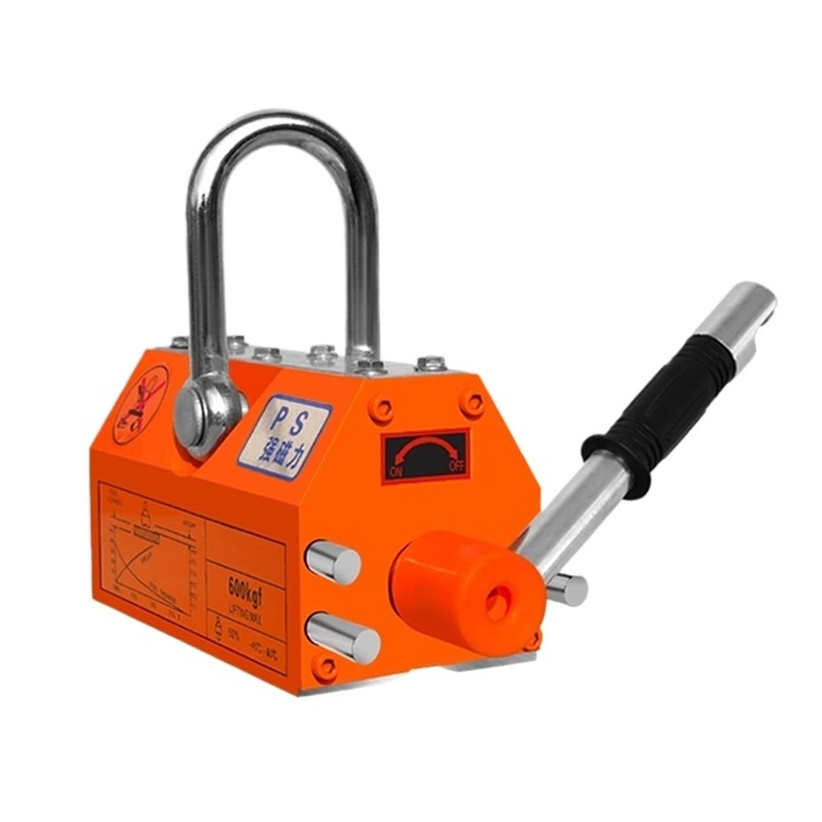 Permanentmagnet-Hebegerät, industrielles elektromagnetisches Spannfutter, 1 Tonne Kapazität, robuster magnetischer Hebezeug für Hebeanwendungen