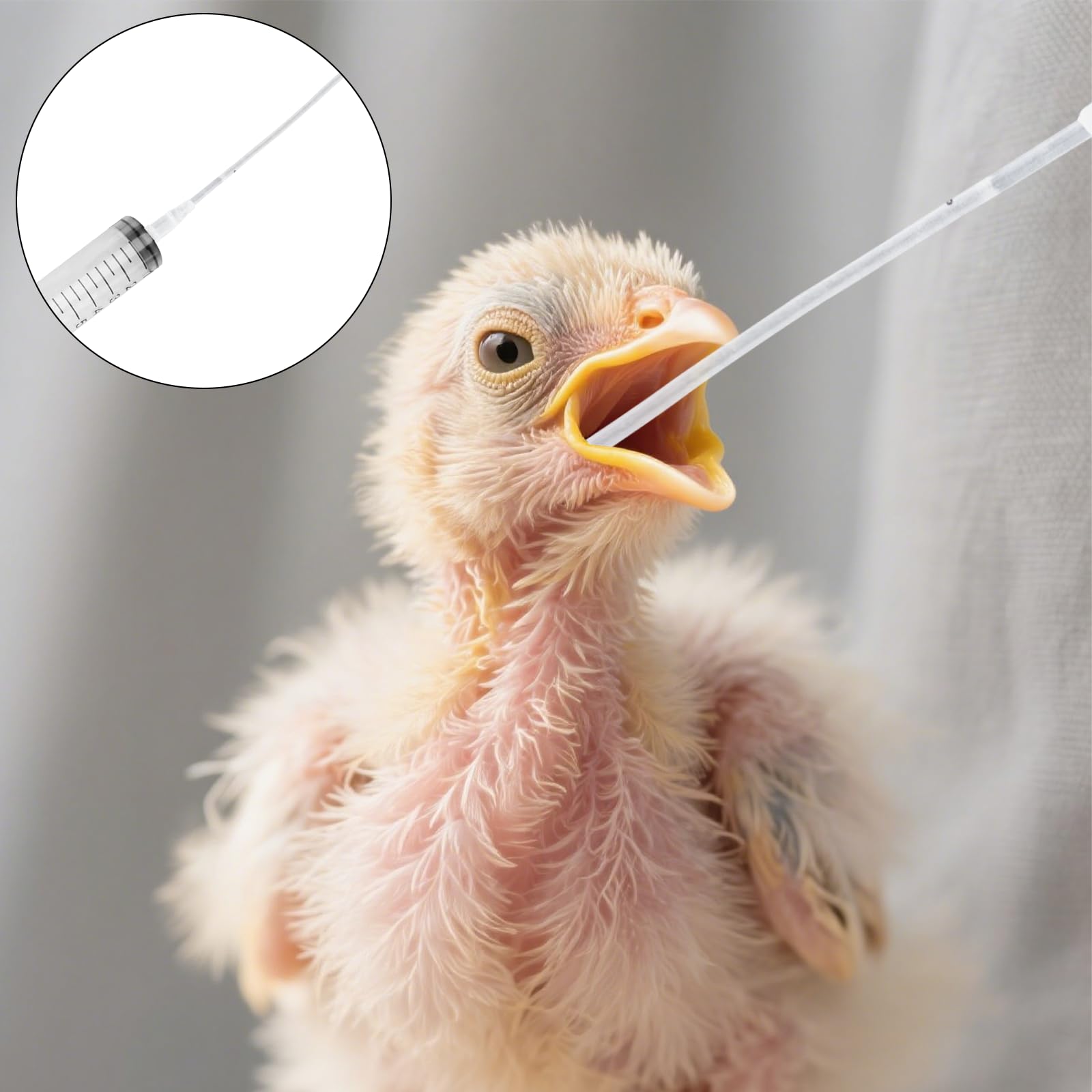 Lot de 11 tuyaux d'alimentation pour jeunes oiseaux avec seringue de 10 ml | Outil d'alimentation à la main pour pigeons, perroquets et bébés oiseaux | Seringue à nourriture avec sonde de
