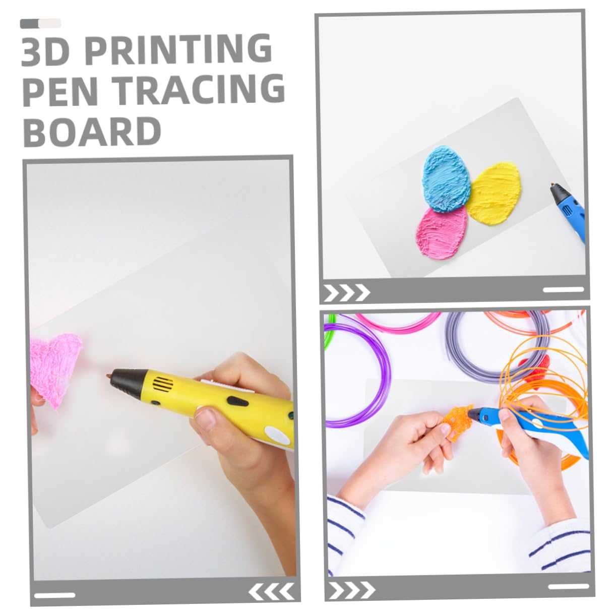 Painting Mat for Kids 3D Pen Printing Pad Drawing Board Stencil Mats PVC Board Kids Art Tool