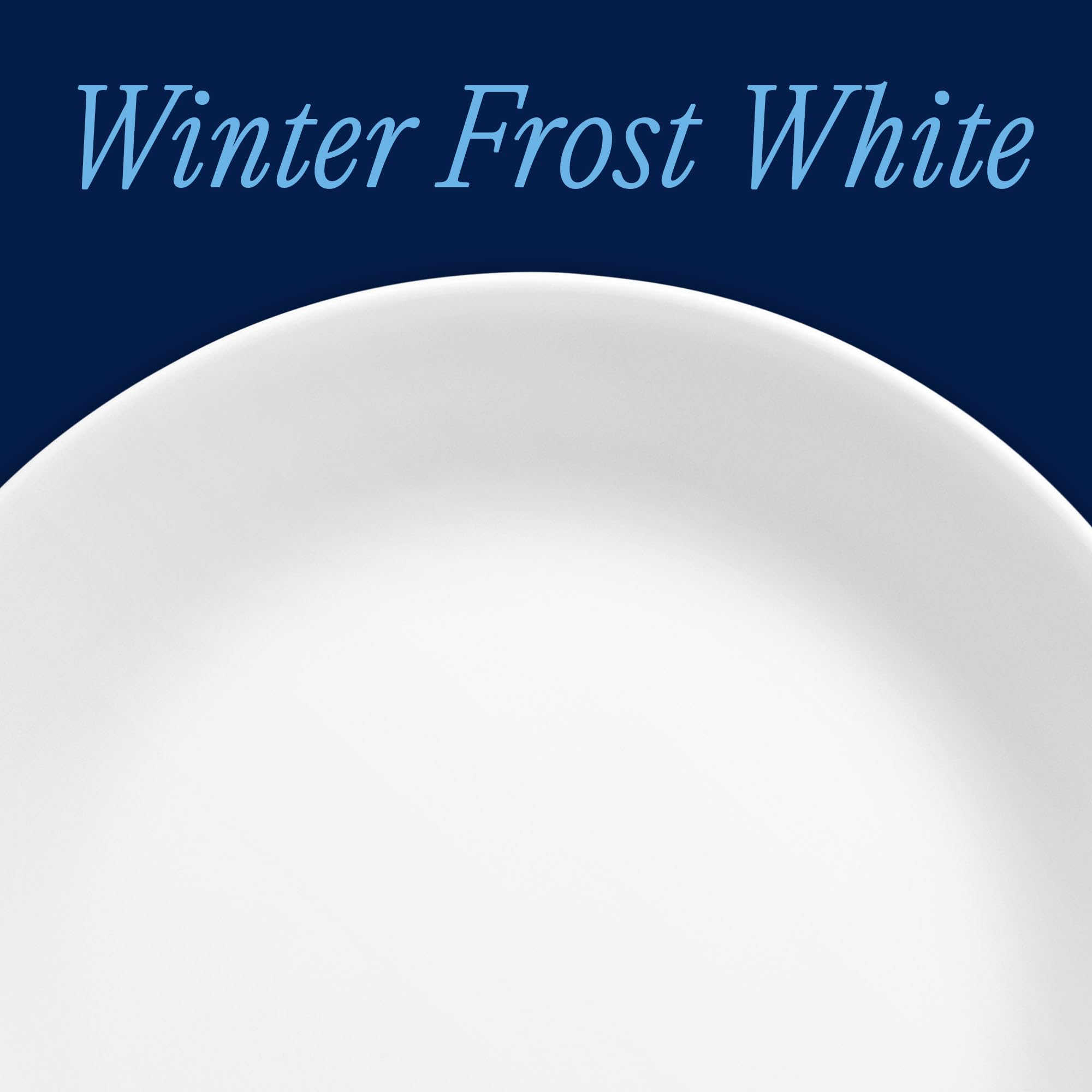 Corelle Lot de 8 assiettes plates, blanc givré d'hiver 1135857