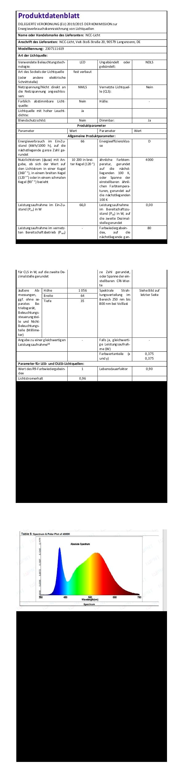 NCC-Licht LED Schreibtischlampe Anbauleuchte Linus Silber 80W Up & Down 9600 Lumen, neutralweißes & blendfreies Licht, stufenlos dimmbar, mit Bewegungsmelder & Tageslichtsensor