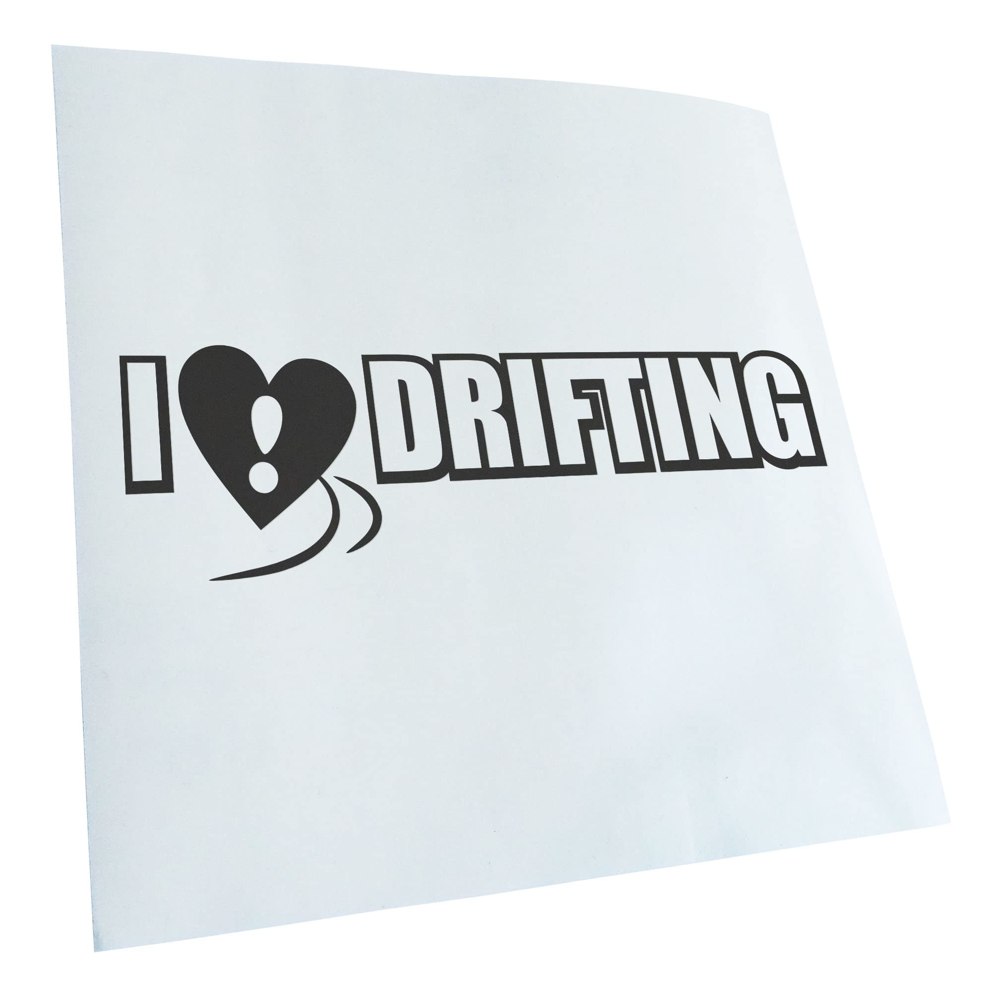 Kiwistar - Car Sticker - I Love Drifting Sticker for Car, Laptop, Bicycle, Truck, Motorcycle Multicoloured JDM Decal Racing