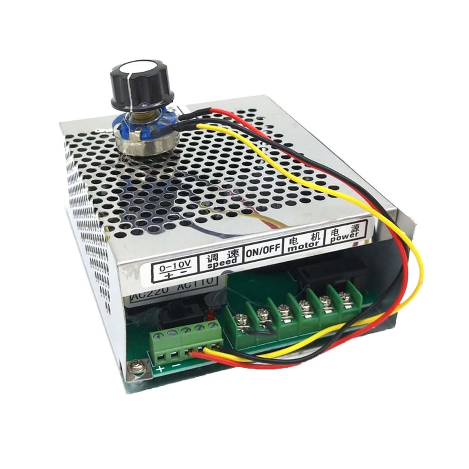 Motore Mandrino CNC, Kit motore mandrino CNC raffreddato ad aria da 0,5 kW Motore + ventola 500 W + Regolatore di velocità dell'alimentatore for l'incisione(Package2)