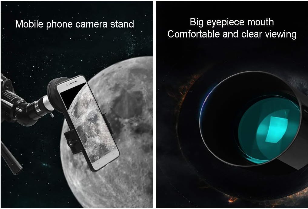 Reflector Telescope for Beginners Fully-Coated Glass Optics Adjustable-Height Tripod Astronomy Telescope for Kids and Adult