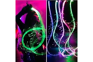 Space Whip (7 Colors 23 Modes) Led Fiber Optic Whip Rave Toy,...