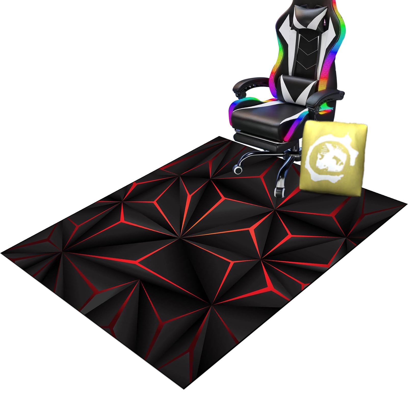 70 x 100 cm Bodenschutzmatten für Hartböden, Boden Schutzmatten Gaming, Mehrzweck-fußbodenschutz, Unterlage Schreibtischstuhl, schreibtischstuhlmatte für Hartböden, Parkett und Fliesen