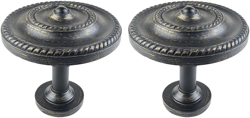 Urbanest Set of 2 Large Rope Drapery Holdback Medallion, Renaissance Gold