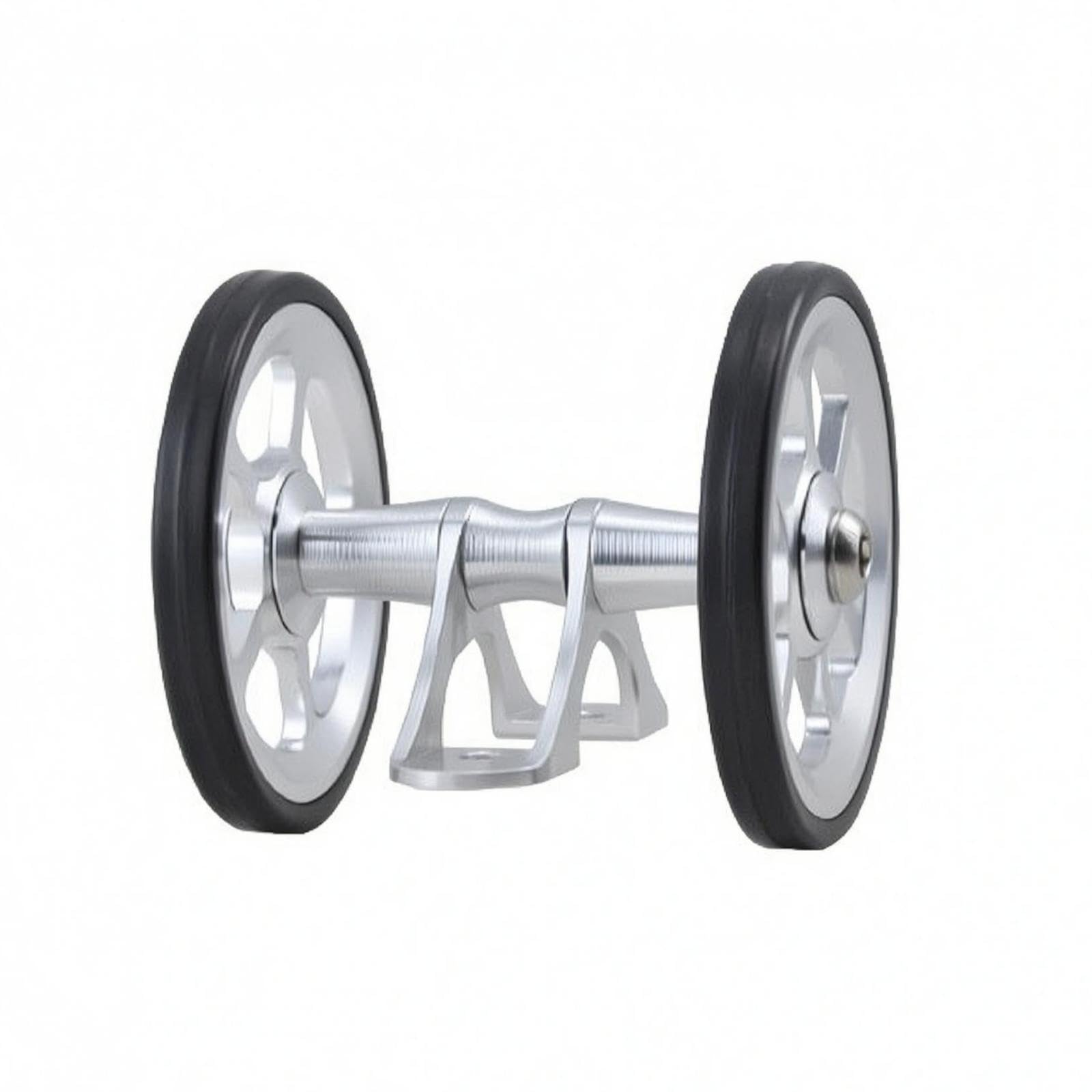 Aluminum Alloy Push Wheel Assembly Metal Axle Folding Bike Mudguard Push Wheel Compact Silver | Wheels & Wheelsets | Bicycle Components & Parts | Cycling-image-10