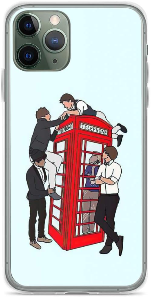 Phone Case One Direction Telephone Box Drawing Compatible with iPhone 6 6s 7 8 X Xs Xr 11 12 Pro Max Mini Se 2020 Shockproof Tested Charm
