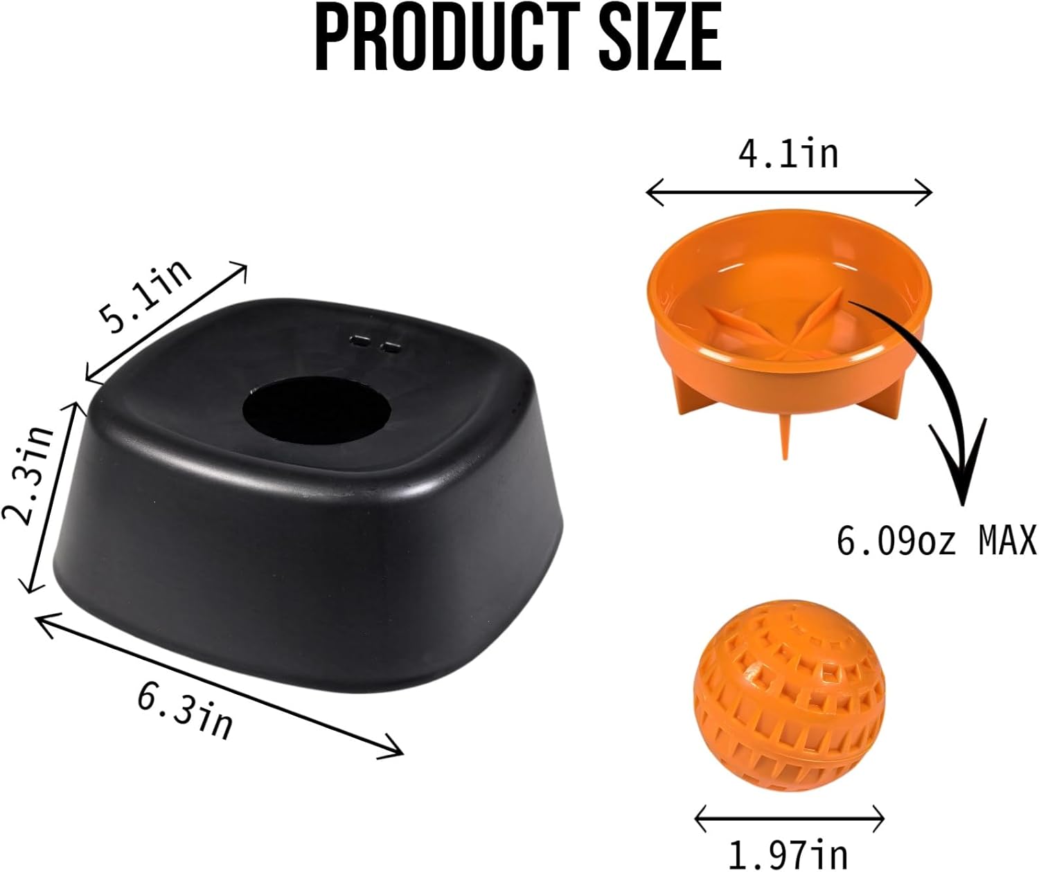Slow Feeder Lick Bowl for Liquid Dog Treats - Spill-Resistant Lick Mat with Rolling Ball for Bone Broth & Yogurt, Anti for Large Medium Small Dogs, Post-Op & Puppy Nutrition Aid (2, Black)