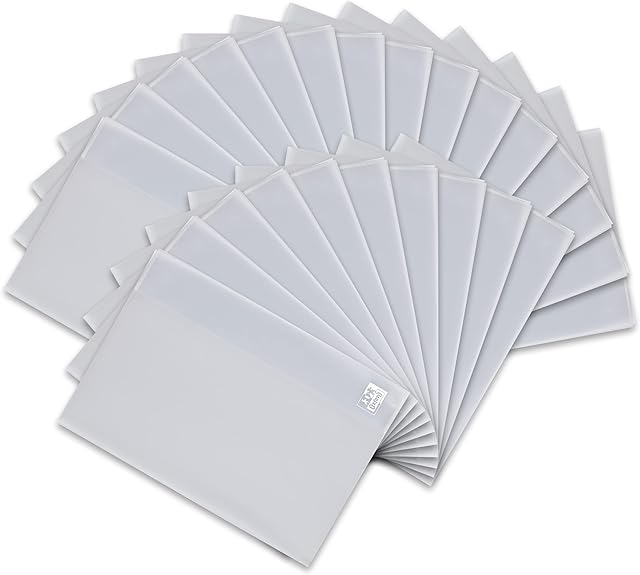 Landre 100420091 Protective Notebook Cover for DIN A5 Flexible Clean. Pack of 25 Transparent Book Cover for DIN A5 Transparent