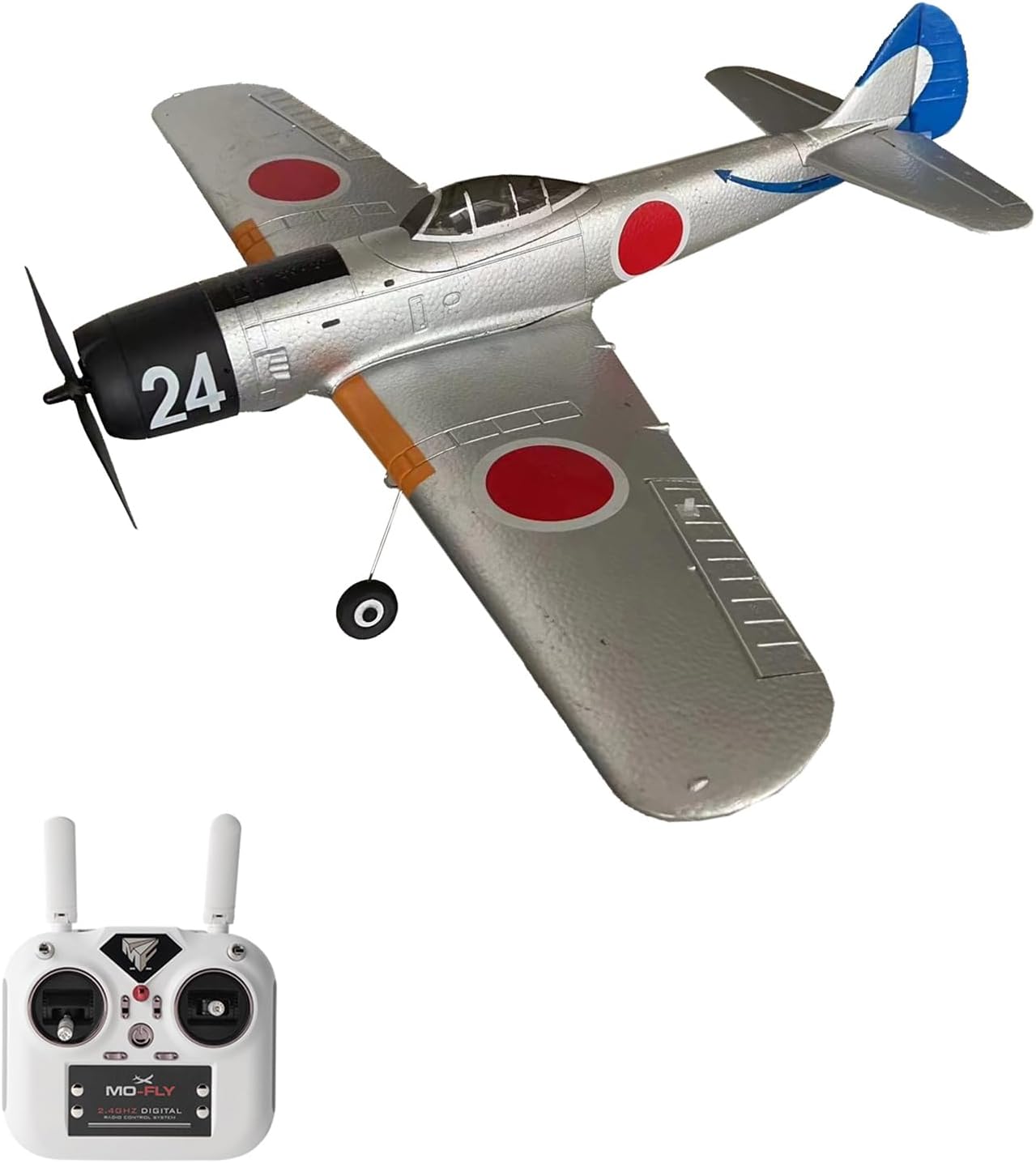 HUIOP Plane, 2.4GHz 3D/6G Switchable EPP Airplane with Brushless Motor Fixed Wing Aircraft Supports SBUS GPS (Silver)