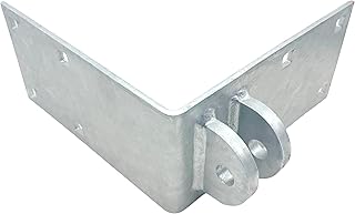 Floating Dock Outside Corner Connector Bracket – Female (DH-F) – USA Made Galvanized Steel, 1/4″ Thick, 10.25″ x 10.25″, Mates with DH-M