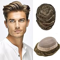 Vista 86 de Mens Toupee Hair Piece For Men Fine Mono Men Hair System Toupee For Men Hair Piece Real Human Hair System For Men Protesis Capilar Para Hombre 6x9