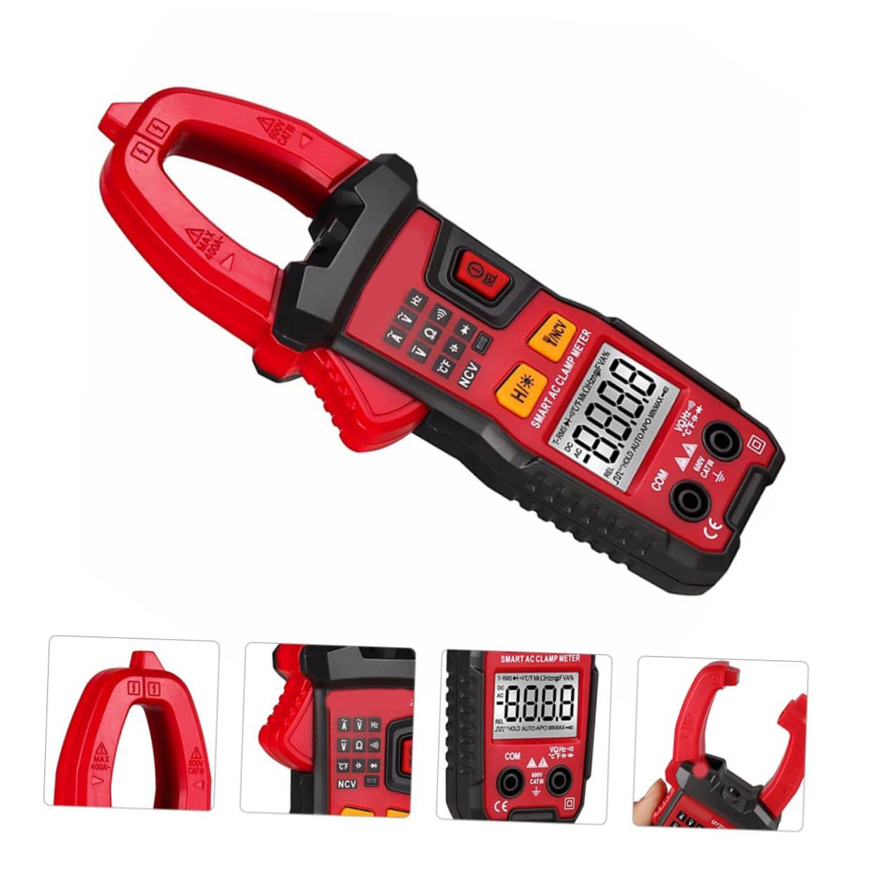 NUOBESTY Professional Digital Clamp Ac Dc Voltage Tester Electrical Multimeter with Auto Ranging for Equipment Maintenance and Voltage Detection