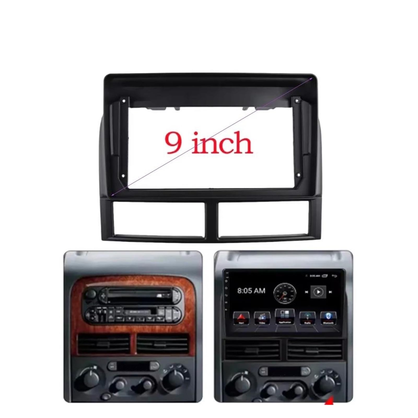 Moldura autorradio Para Jeep Para Grand Para Cherokee II WJ