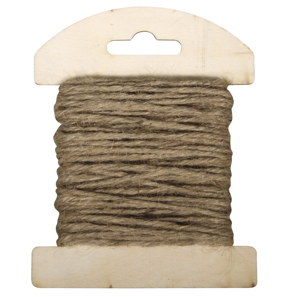Rayher Corda Di Juta Su Cartoncino Legno: 10 Metri, 1,5 Mm, Colore Sabbia Per Decorazioni - 6