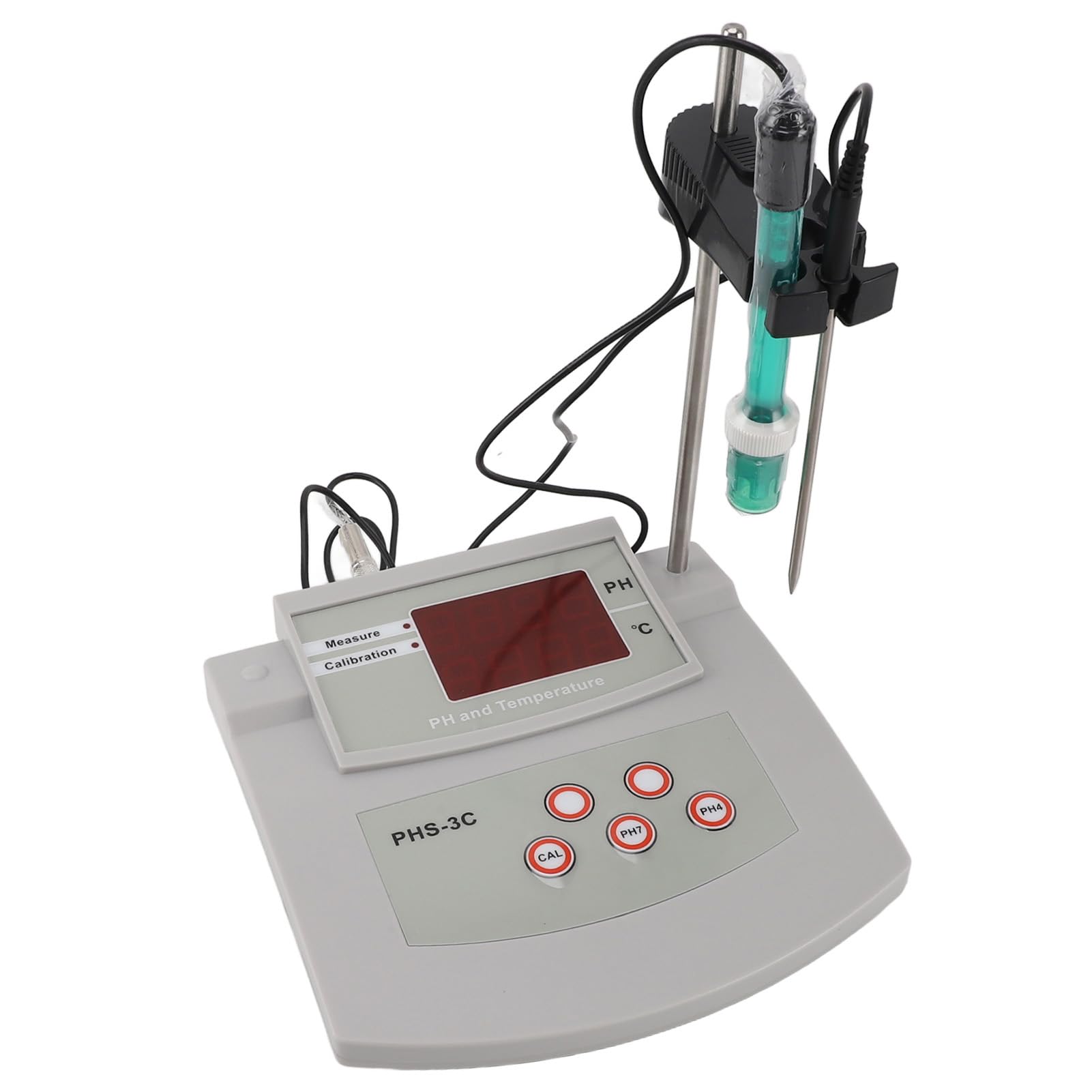 Misuratore PH da Banco Kit Misuratore PH da Banco da Laboratorio con Calibrazione Automatica per Acqua Potabile da Laboratorio in Piscina per Acquari (Spina UE 230V)