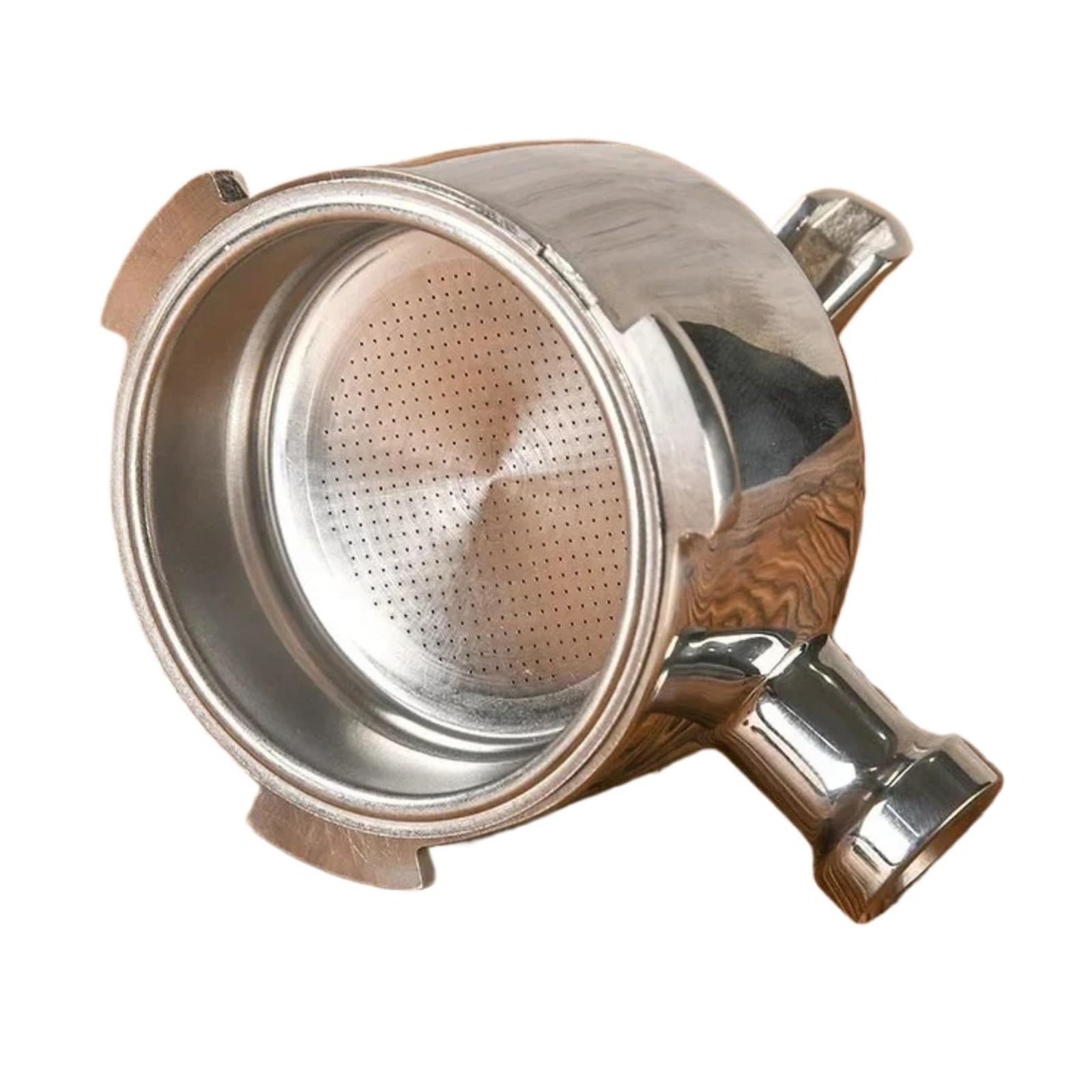 Compatible Con Delonghi, Compatible Con Dedica, EC680/685 ECP33.21 ECP35.31 De Acero Inoxidable, Soporte De Filtro De Portafiltro De Café De Doble Boquilla De 51 Mm De Cabezal Único(3 ears)