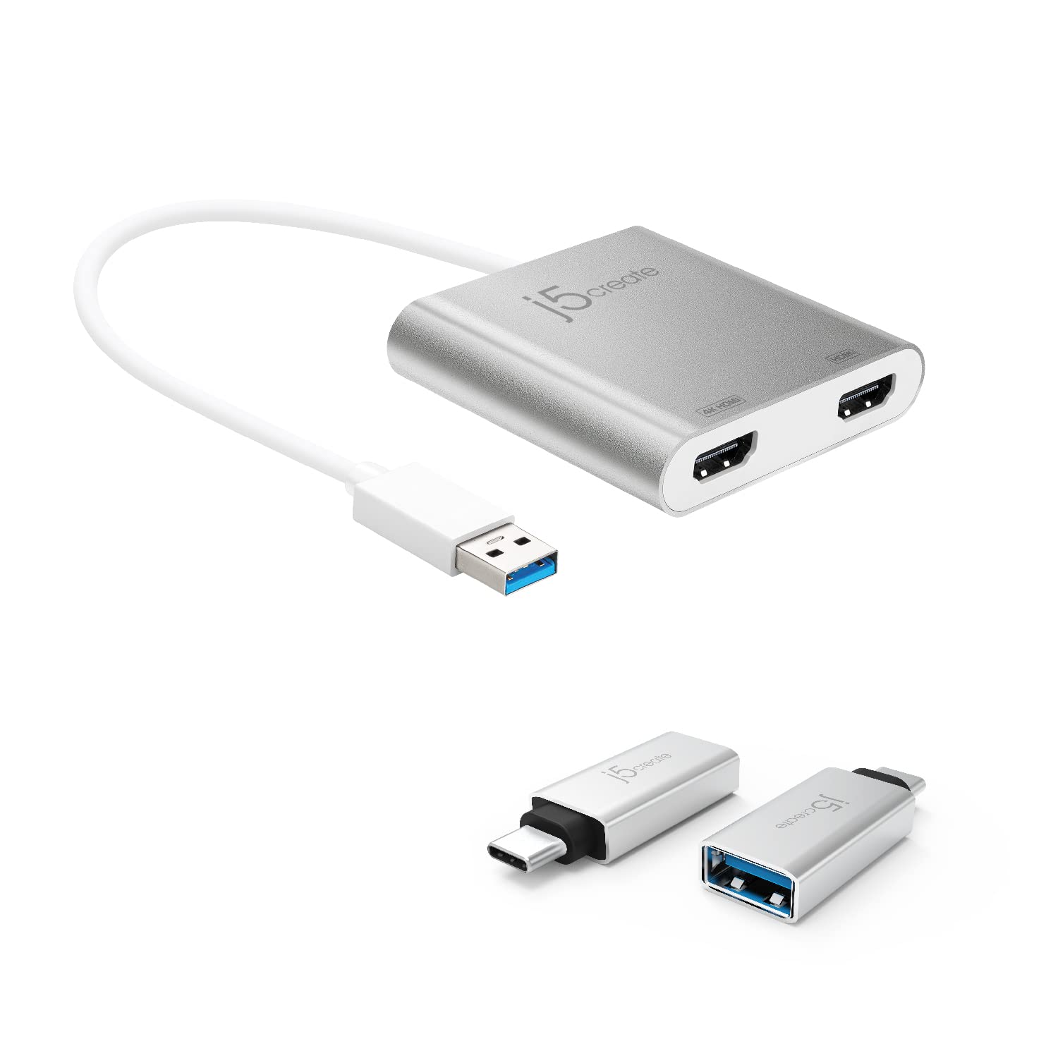 Amazon.com: j5create USB Type A to Dual HDMI Adapter + USB C to Amazon.com: j5create USB Type A to Dual HDMI Adapter + USB C to