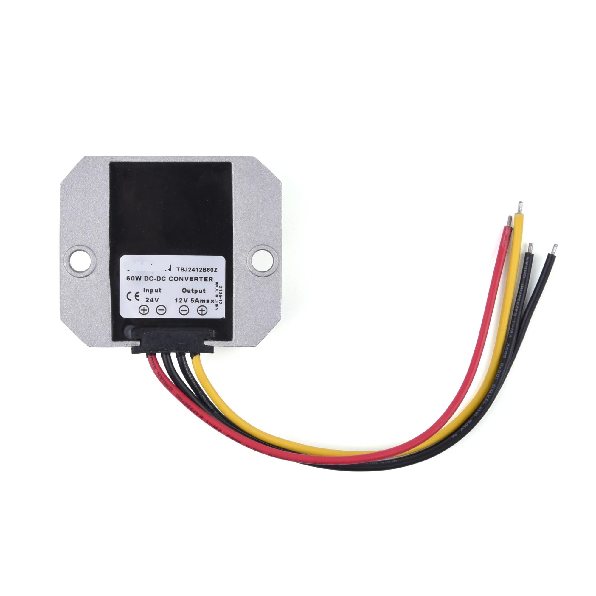 Konwerter zasilania 10 A 15 A 20 A 36/48 V do 12 V 13,8 V 24 V DC regulator blokowy 1 szt. (10 A, 13,8 V)
