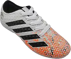 Chuteira Society Infantil Juvenil Sintética Branca Runway