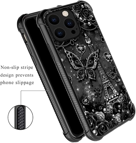 Miniatura 4 de Funda compatible con iPhone 13, funda protectora antideslizante de TPU suave, reforzada con cuatro esquinas, a prueba de golpes, compatible con