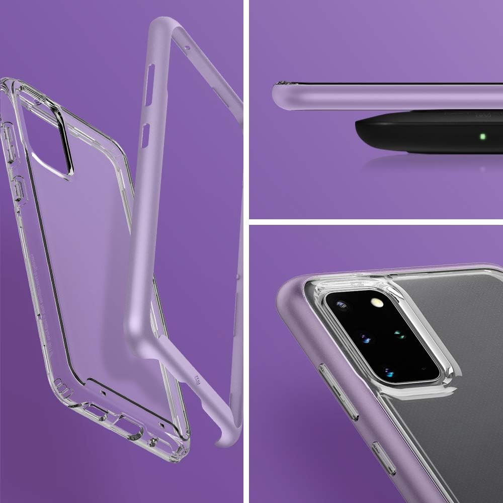 Caseology Skyfall Flex for Samsung Galaxy S20 Plus Case (2020) - Clear and Flexible - Lavender Purple