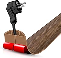 Vista 87 de Cubierta autoadhesiva para cables de suelo, gestión de cables de 3.3 pies, protector de tira de extensión para cables, evita tropiezos de cables