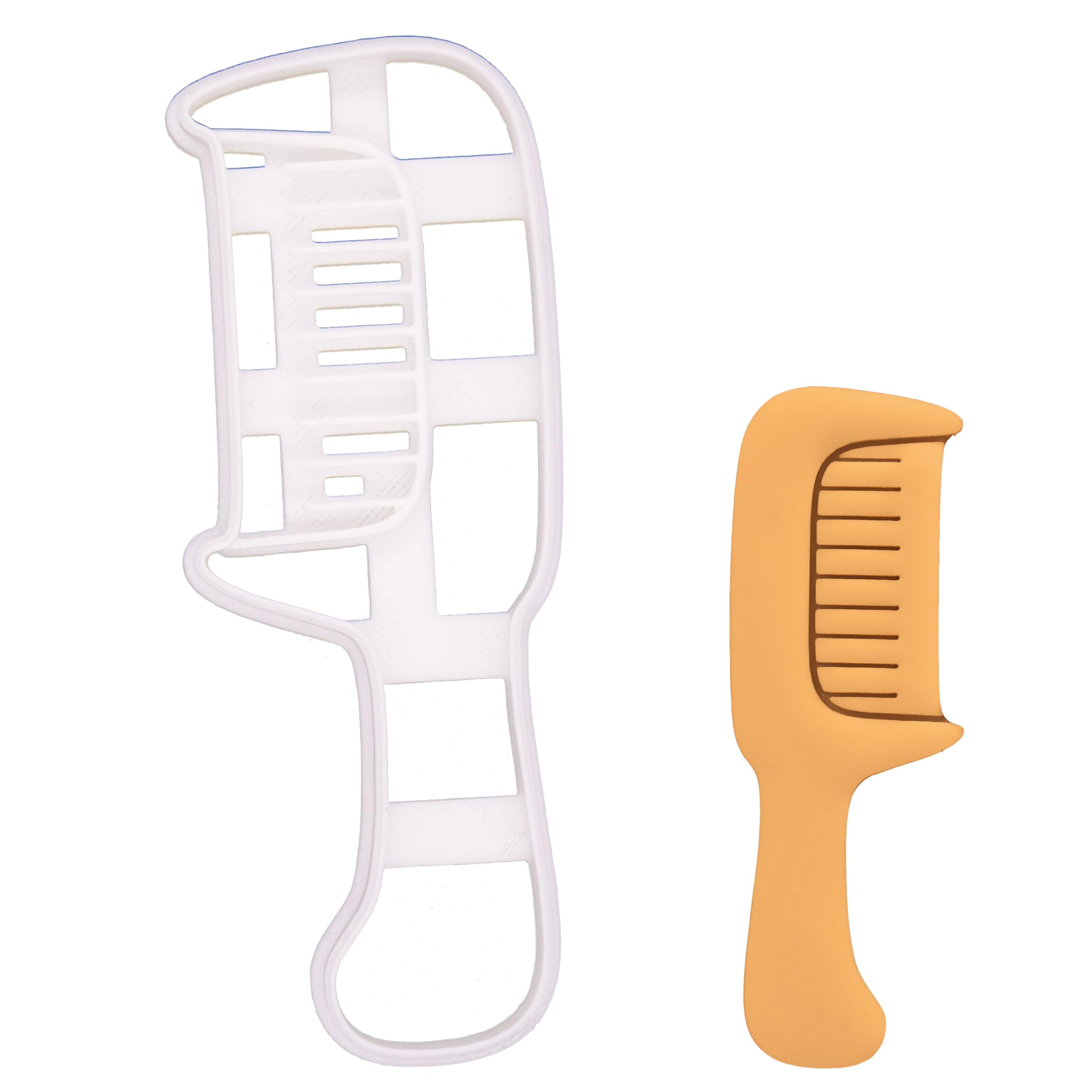 BAKERLOGY Hair Comb Cookie Cutter - Detailed Biscuit Cutter Design for Baking and Crafts, Ideal on Fondant, Dough, Clay