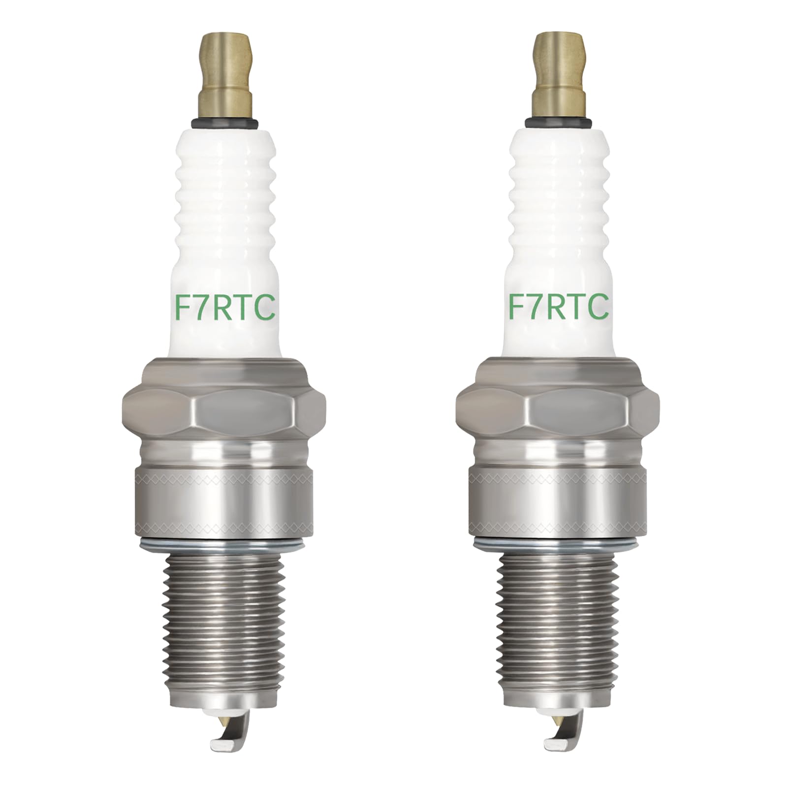 Candele Accensione F7RTC - 2 Pezzi, Per Auto Moto E Tagliaerba, Sostituto NGK E Bosch - Foto 3