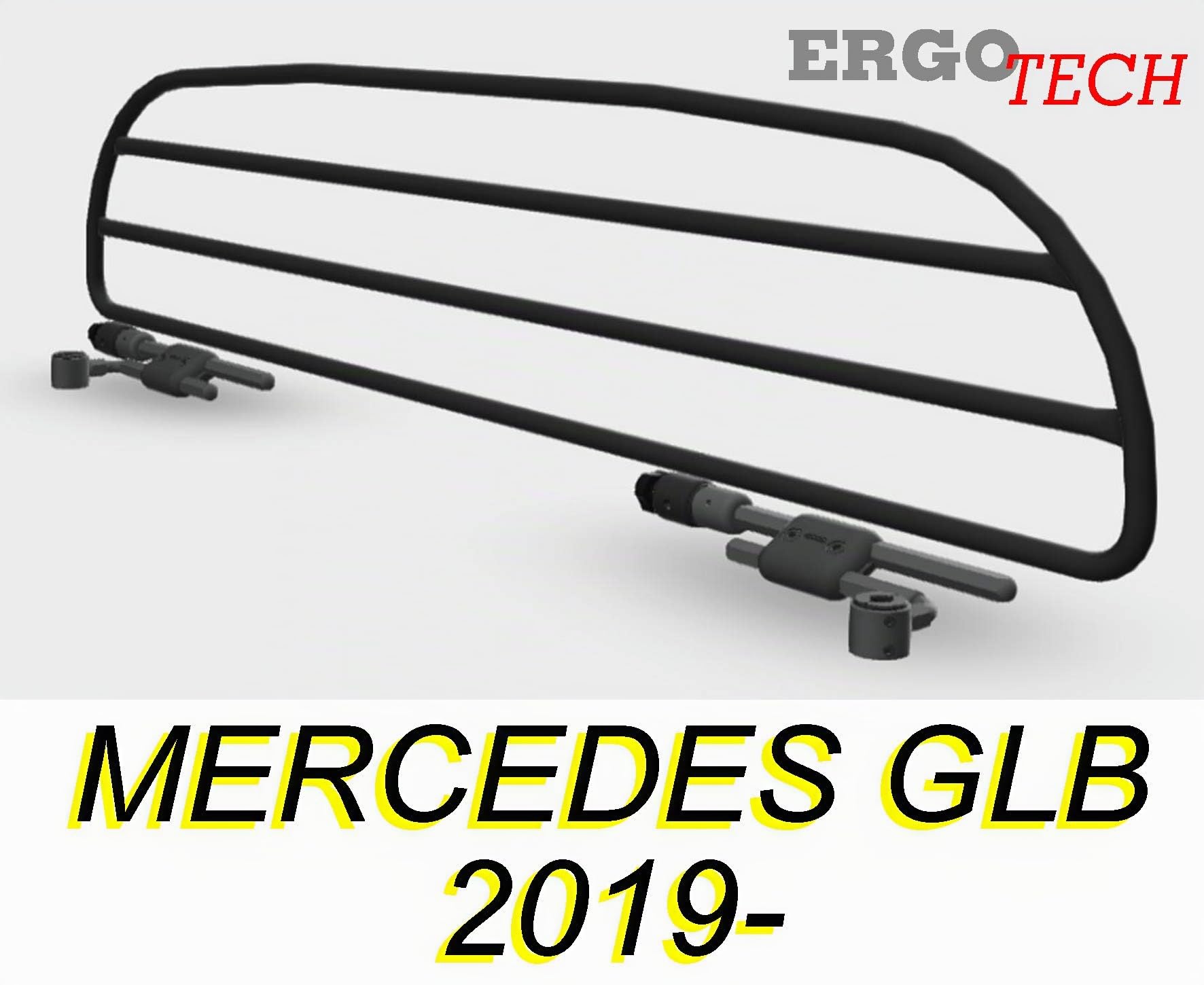 ERGOTECH Trenngitter Hundegitter für Mercedes GLB, RDA65HBG-S, für Hunde und Gepäck