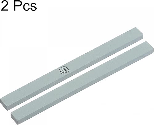 Miniatura 3 de uxcell Piedras de afilar 400 grano verde carburo de silicio cuchillo piedra de pulido piedra de afilar 2pcs
