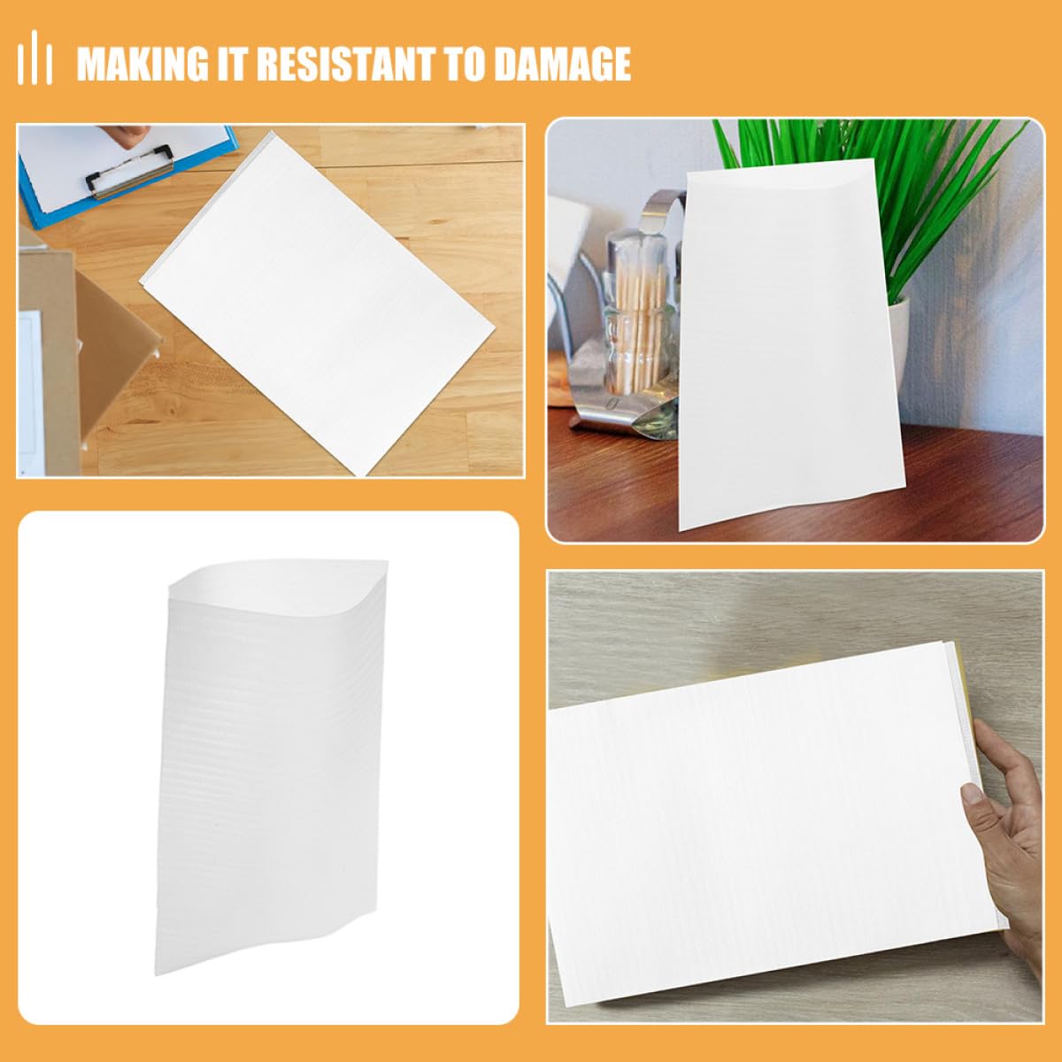 TEHAUX 100 Sacchetti in Schiuma Epe Bianchi, Buste Ammortizzanti per Imballaggio, Elastiche e Resistenti, per Oggetti Fragili e Trasloco