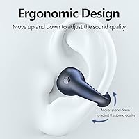 Vista 6 de Auriculares inalámbricos – Mini auriculares de conducción ósea con ganchos para los oídos – Impermeable Bluetooth 5.3 Clip en Orejas Abiertas Oído