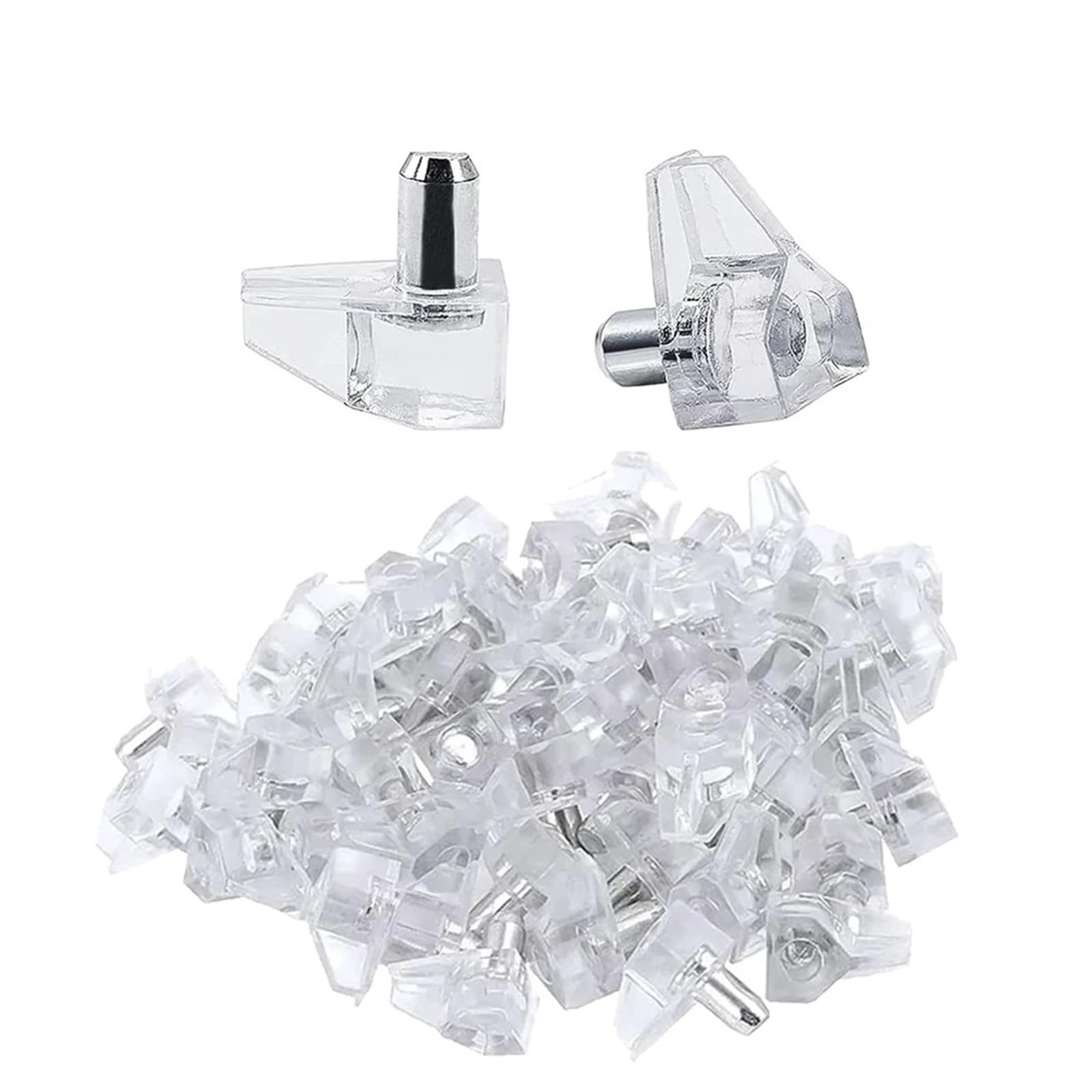 Transparent Shelf Pegs 500PCS Plastic Laminate Support for Cabinet Wardrobe Glass Plate